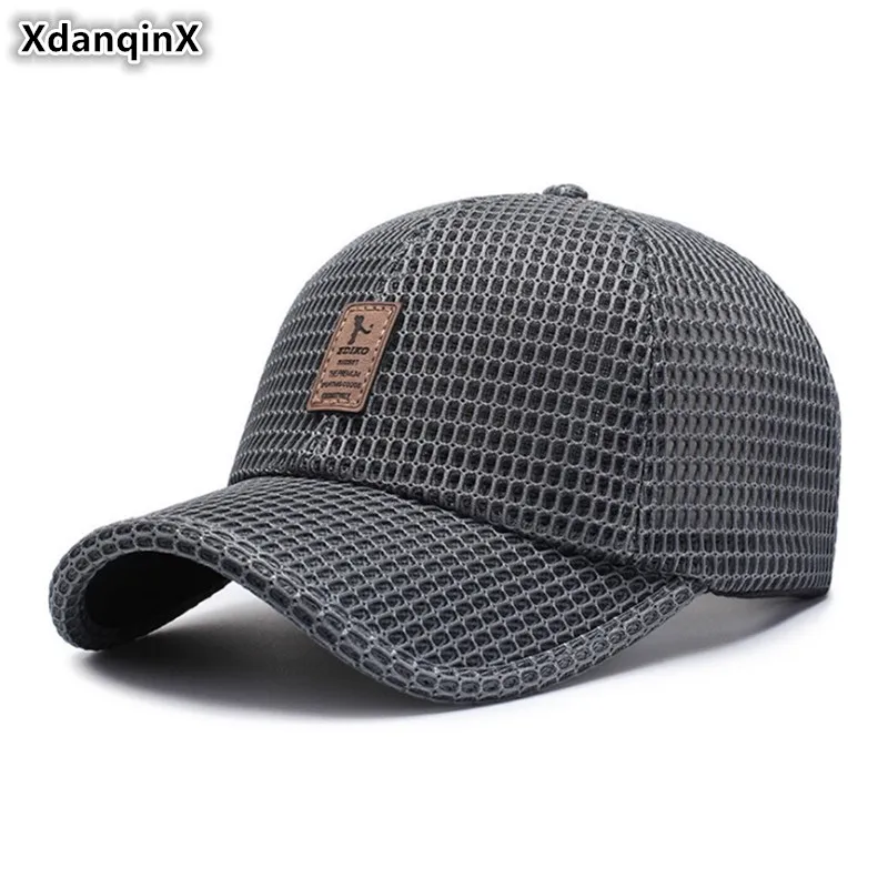XdanqinX Justerbar Størrelse Mænds Ventilation Baseball Caps Snapback Cap Kvinders Hestehale Mesh Cap Mode Åndbar Fiskeri Hat 3