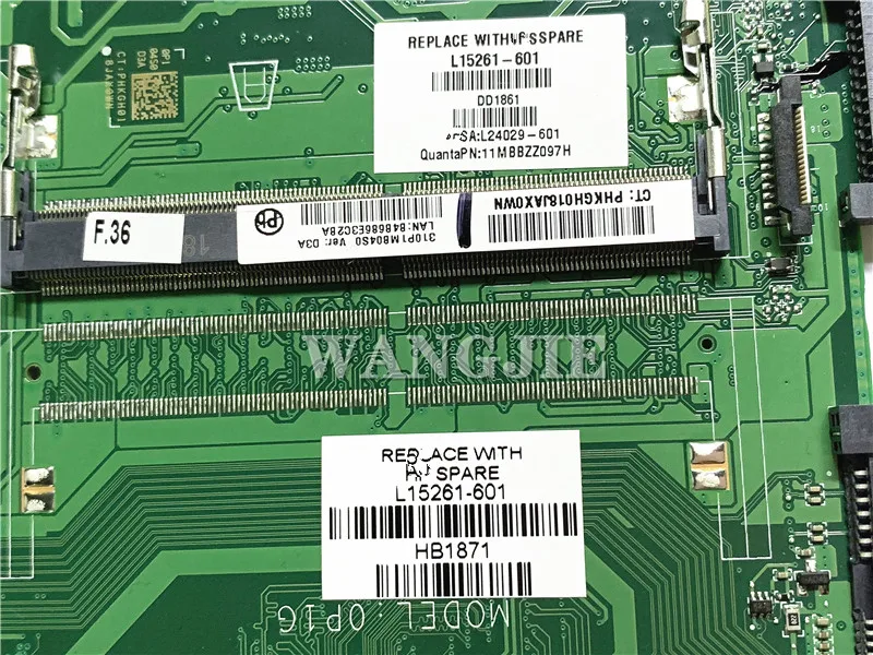 For HP 14T-BS Laptop Bundkort L15261-601 DA0P16GMD0 0P1G fuldt ud testet 3