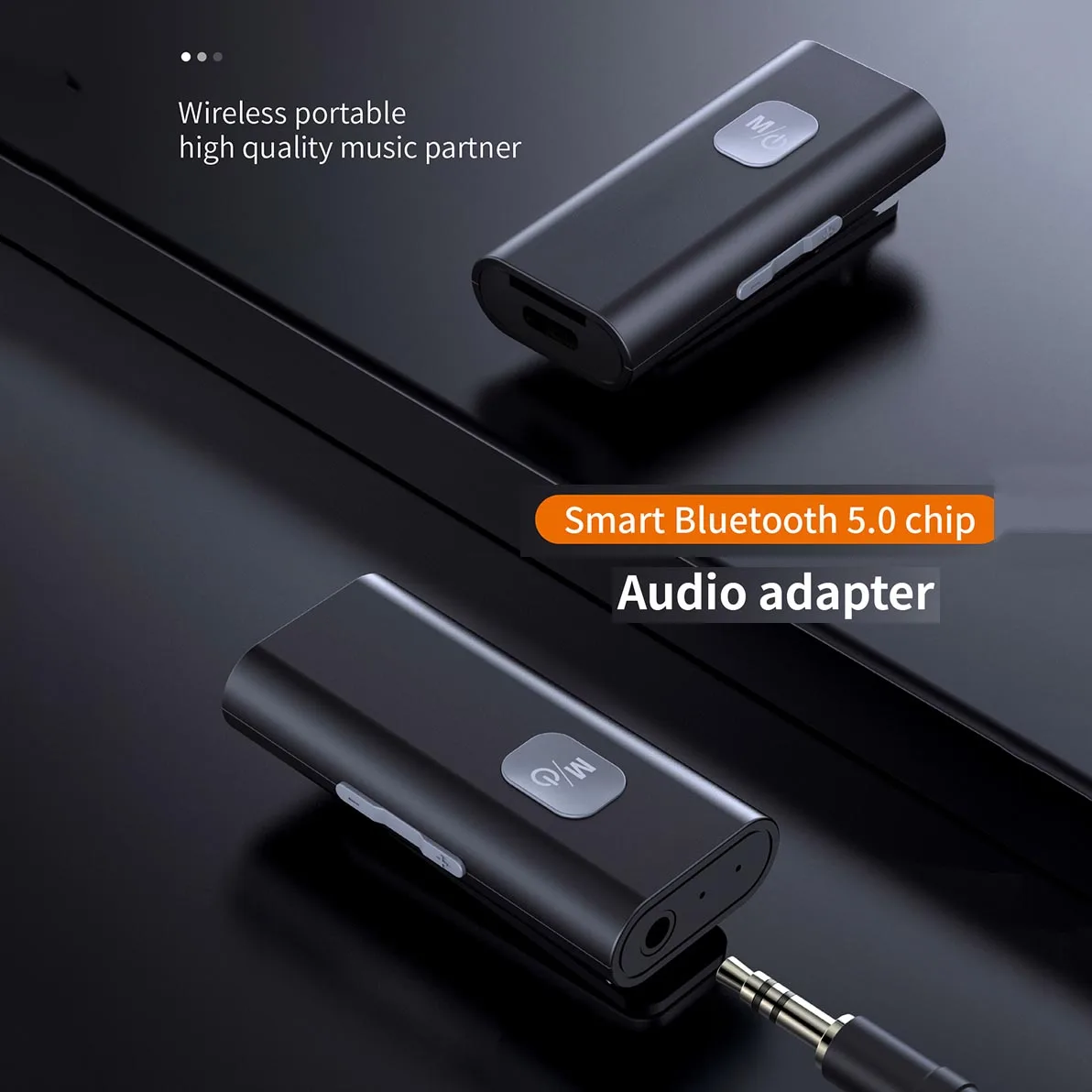 Bluetooth-Modtager 5.0 Wireless Audio Adapter Bærbare Receptor 3,5 mm AUX Bluetooth-Adapter Stik til Hovedtelefoner Højttaler 3