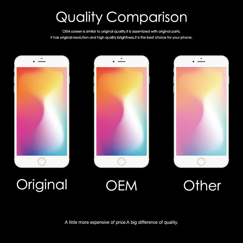 OEM AAA+++ For iPhone 6 6S 7 8 Plus LCD-tv Med 3D Kraft Touch Til iPhone 5 5C 5S 5SE Skærmen Digitizer Assembly-Displayet 3