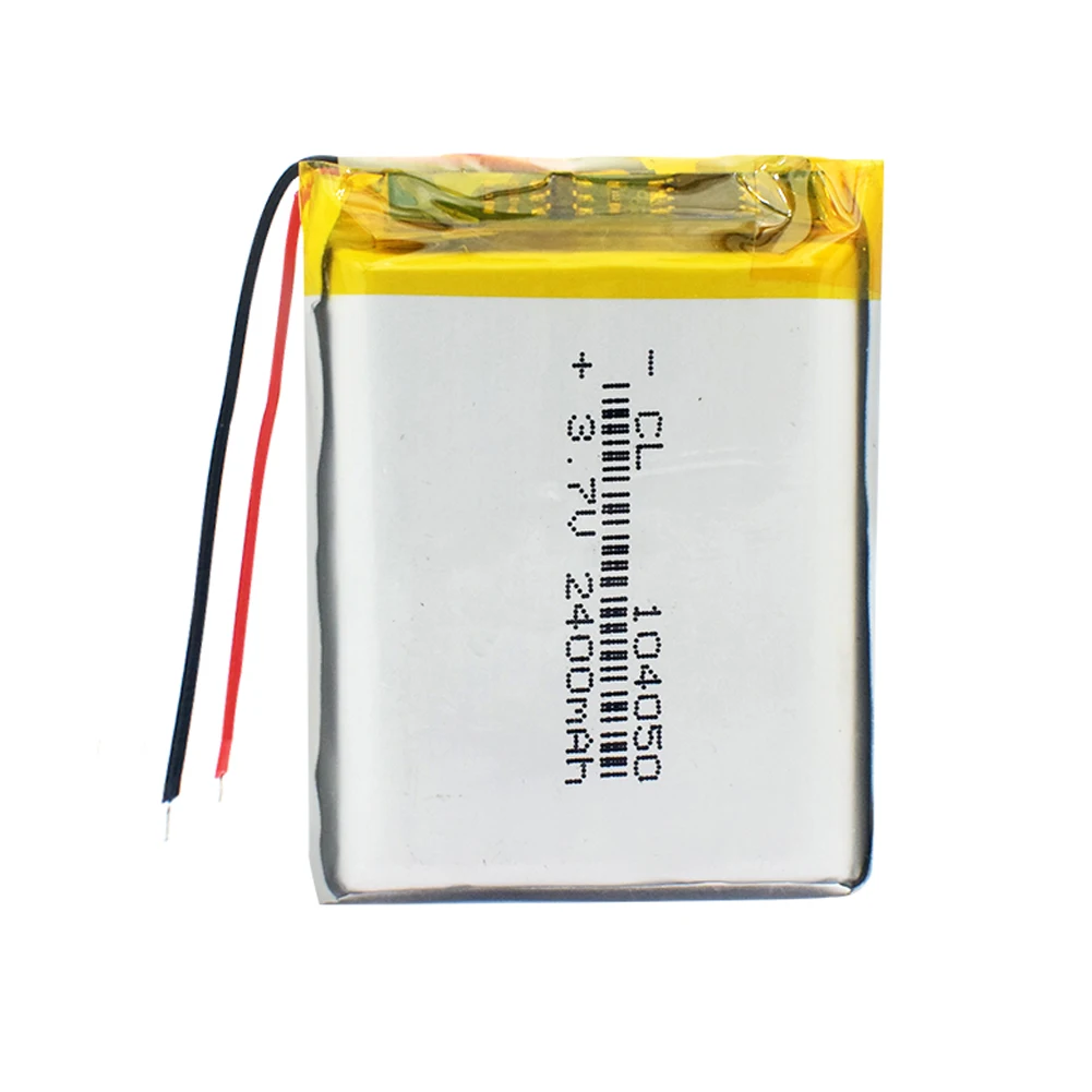 4stk Genopladelige 3,7 V 2400mAh Li-Po Batteri 104050 Lithium Polymer Batteri, Li-Po-li-ion-Lipo celler Til GPS, MP3-MP4, PDA, Kamera 3