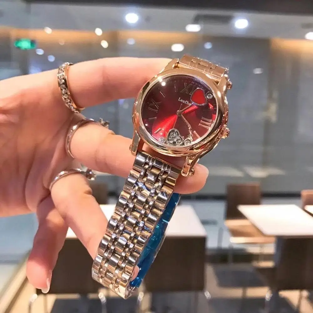 Nye fashion mærke ure massivt stål bælte oprindelige dobbelt snap-spænde smarte bevæge sig frit kærlighed diamant gave først vælge for kvinder 3