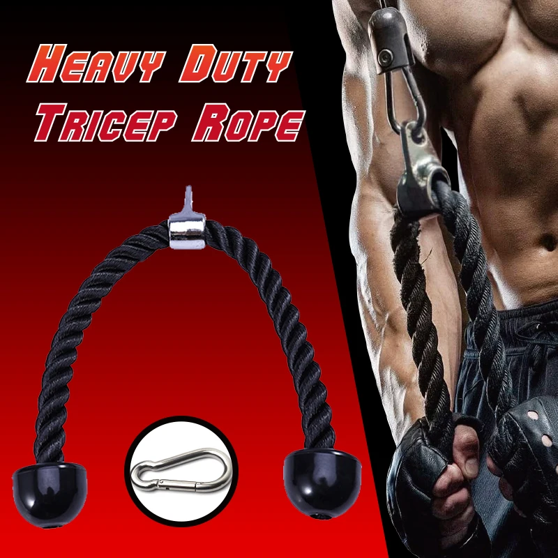 Heavy Duty Tricep Reb Trække Ned Bicep Reb Hjem Gym Multi Fitness-Udstyr Kabel-Maskine Stærk Nylon Reb Muskel Øvelse 3