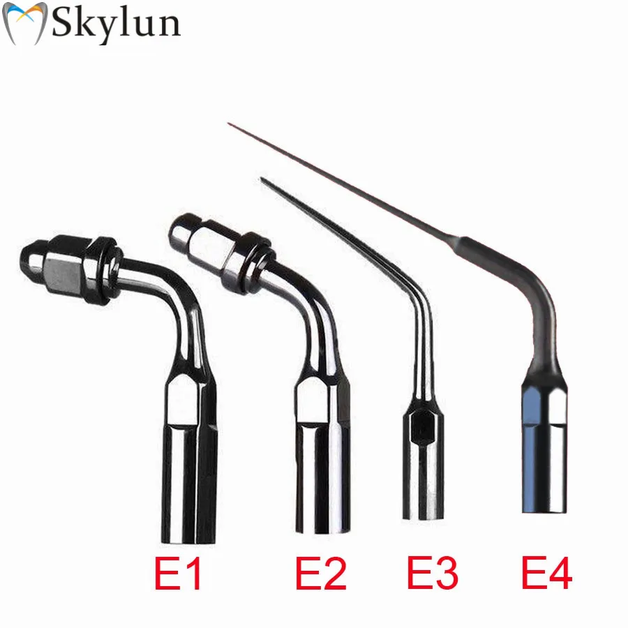 4STK Dental Endo Tips E1 E2 E3 E4 Ultralyd Scaler Endo Tips Til EMS E1 E2 E3 Nye Fit EMS/SPÆTTE 3