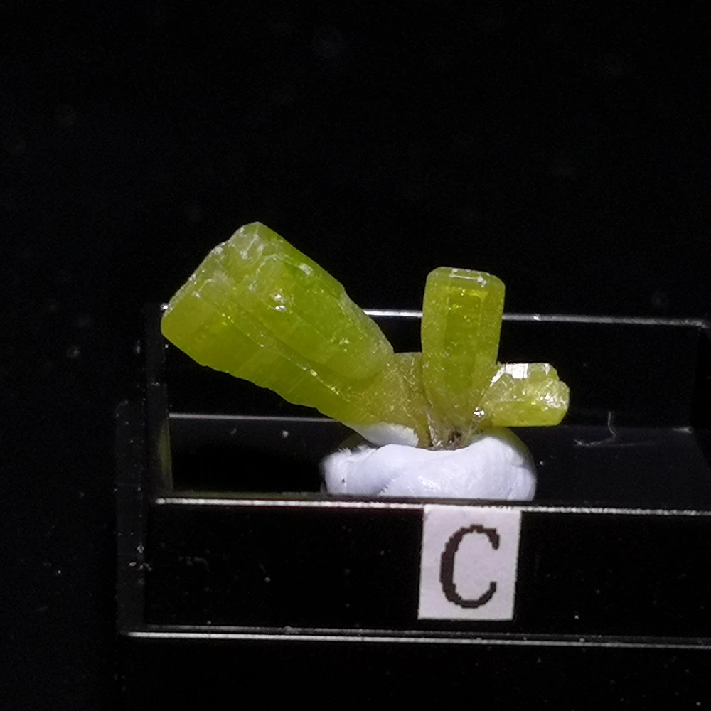 Natursten pyromorphite mineral krystal-prøve fra Guangxi-Provinsen i Kina A1-4 3