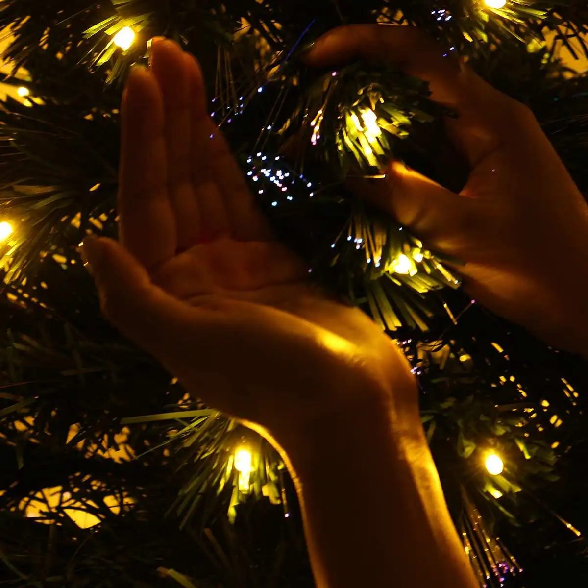 1,8 M, 2.1 M 240Leds 10modes Lys juletræ Fe Sød Dekoration Jul Træer med Stå Fest Dekoration 3