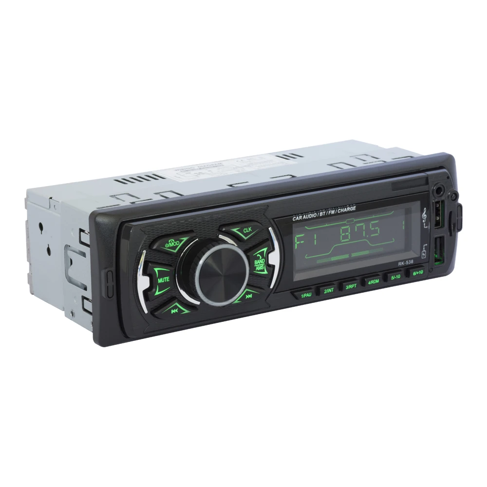 1 Din Bluetooth Car-Radio, MP3-Afspiller Bil Audio Stereo Bluetooth Stereo Radio 12V FM AUX Håndfri Opkald SWC-Remme Autoradio 3