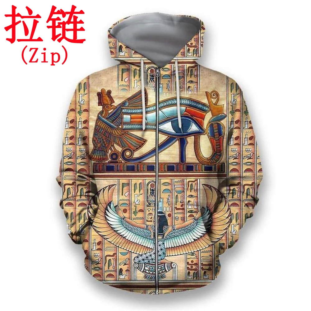 Eye of horus det gamle egypten Gud og Symboler 3d Printet Unisex hættetrøjer Harajuku Mode Afslappet Hætte Sweatshirt Drop shipping 3