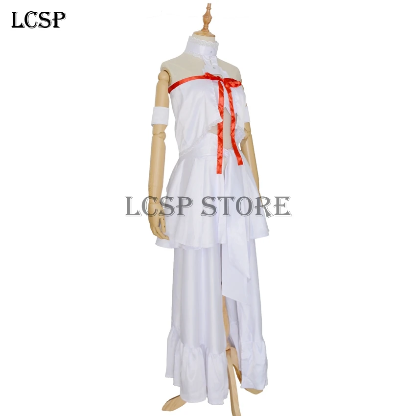 LCSP Sværdet Kunst Online Yuki Asuna Titania Japansk Anime Cosplay Kostume Voksen Uniform Passer til Tøj, Tøj Top & Nederdel & Hovedbeklædning 3