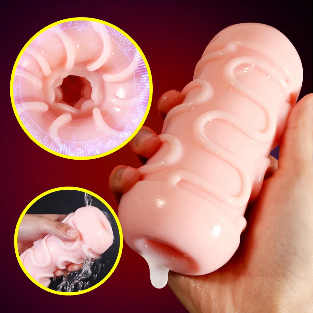 Male Masturbation Cup Sex Legetøj til Mænd Ægte Vagina, Fisse Kunstig Vagina Super Blød Voksen Legetøj til Penis Sex Pocket Pussy Toy 3