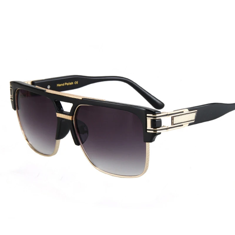Mode Luksus Solbriller Mænd Kvinder Brand Designer Semi-Uindfattede solbriller Til mænd Damer Kvinder Stor Ramme UV400 Oculos RS007 3