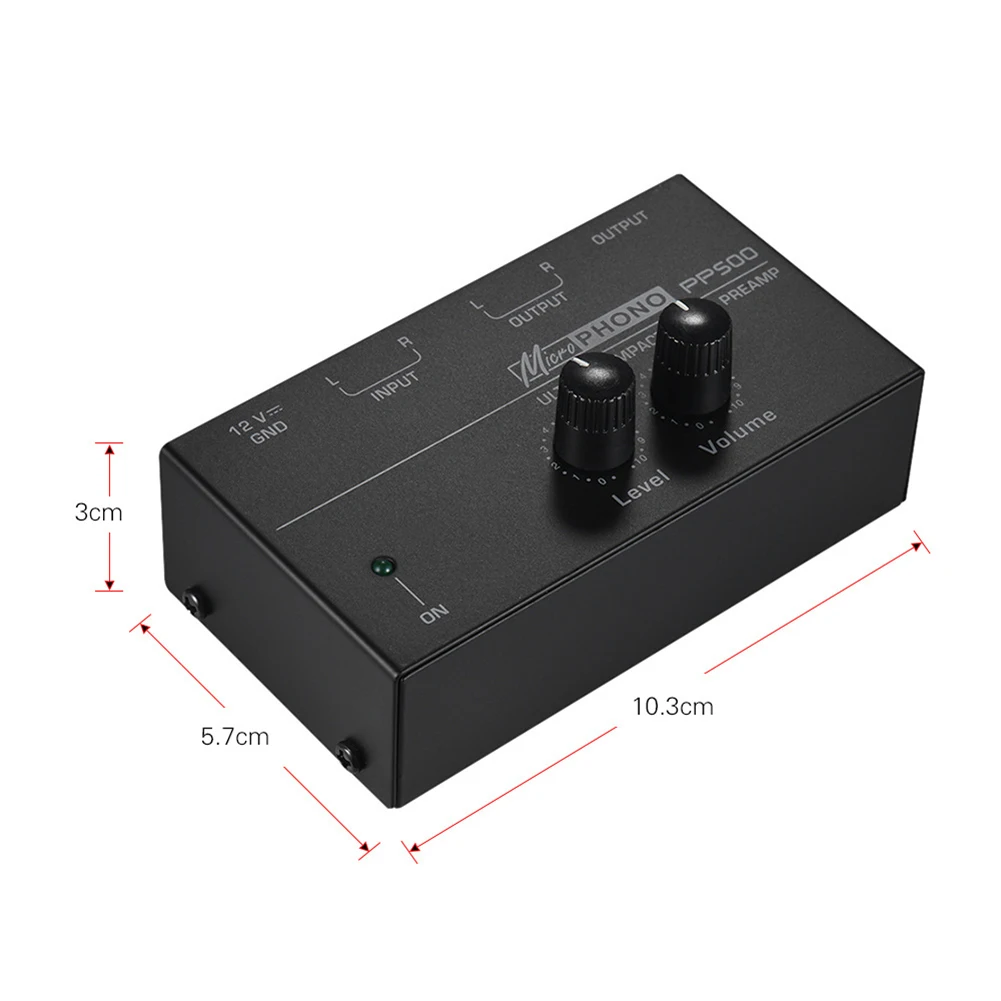 PP500 Telefon-Forstærker Bas Diskant Balance Volume Tone, EQ Kontrol yrelsen Ultra-kompakt Telefon-Forstærker med metalkappe 3