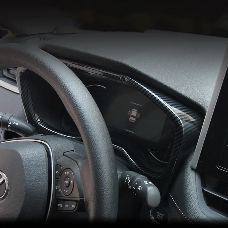 For Toyota RAV4 XA50 2019 2020 Bilen og RHD LHD dashboard dekorativ ramme dashboard dækker klistermærker interiør trim 3