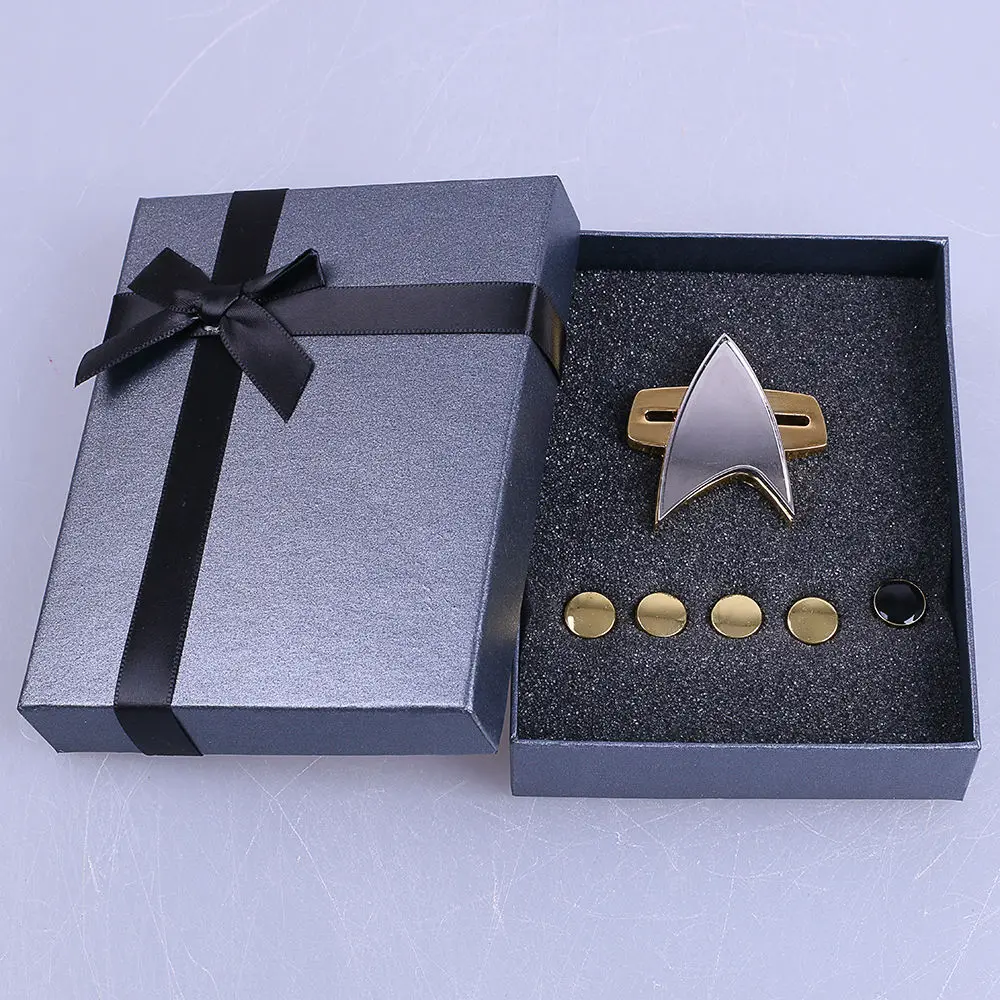 ST Badge Star Voyager Communicator Den Næste Generation af Metal-Badges Pin&Rang Pip/Kerner 6stk Sæt Cosplay Prop 3