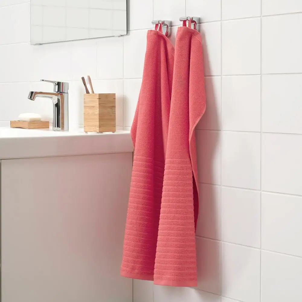 6pieces, lys rød,1piece badehåndklæde,4pieces Vaskeklud,1piece håndklæde 3