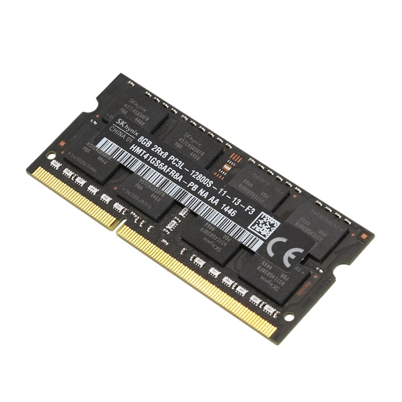 DDR3L 8GB 1600MHz PC3L-12800S RAM-Hukommelse SODIMM Lav Spænding 1.35 V 204-PIN til Bærbar computer Bærbar computer(Sort) 3
