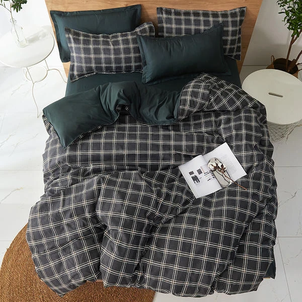 Solstice Hjem Tekstil-2021 sengetøj komfort hud åndbar aloe bomuld dynen dække pudebetræk 3/4stk 3