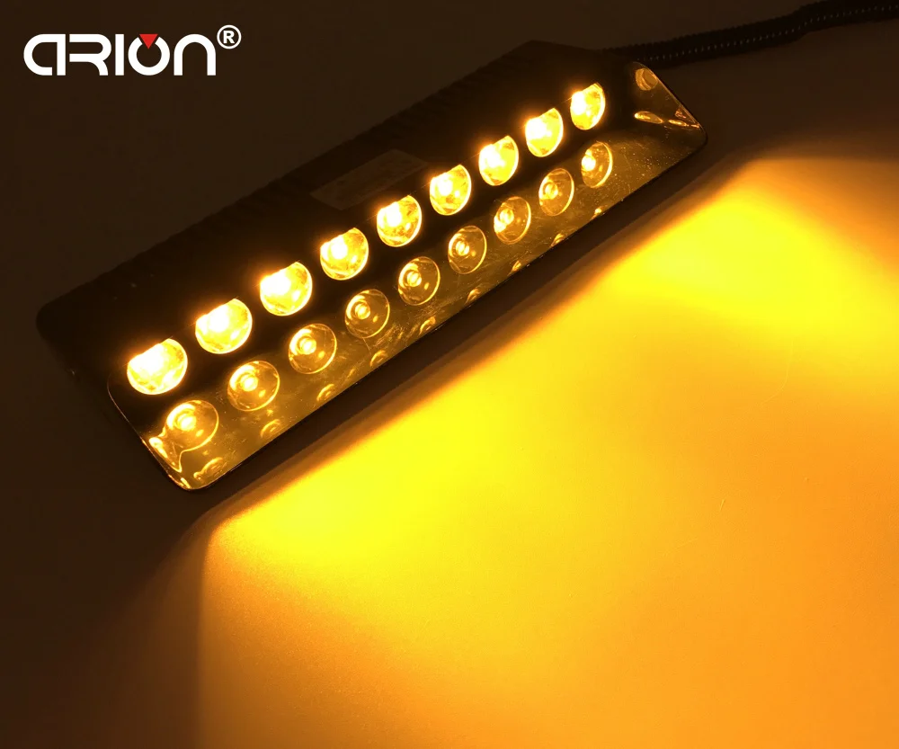 CIRION Amber 9 LED 3W/LED Forruden Strobe Lys Viper Bil Flash Signal Nødsituation Brandmand Politiet Beacons Sikkerhed Advarsel Lys 3