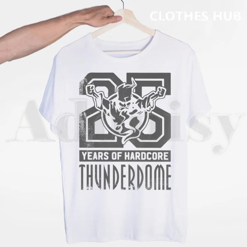 Thunderdome Bryde Hardcore Gabber t-shirts Mænd Mode Sommer T-shirts Tshirt Top Streetwear t-Shirts Harajuku Sjovt 3