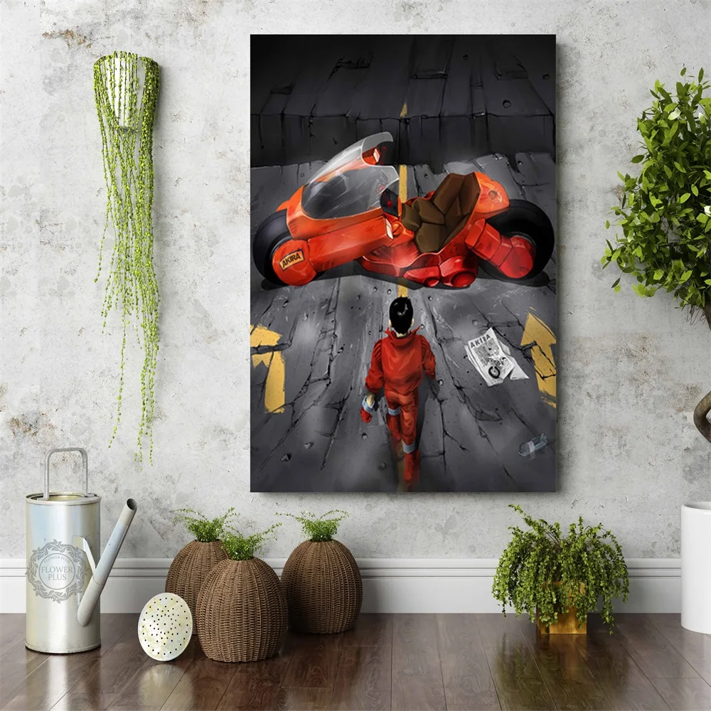 Akira Red Fighting Poster Classic Japanese Anime Home Decoration Prints Wall Art Picture for Living Room quadro cuadros 3