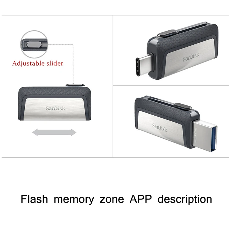Sandisk Pen-Drev SDDDC2 Ekstrem høj hastighed Type-C USB3.1 Dual OTG USB-Flash-Drev 256GB 128GB 64GB 16GB 130 M/S PenDrive 32GB 3