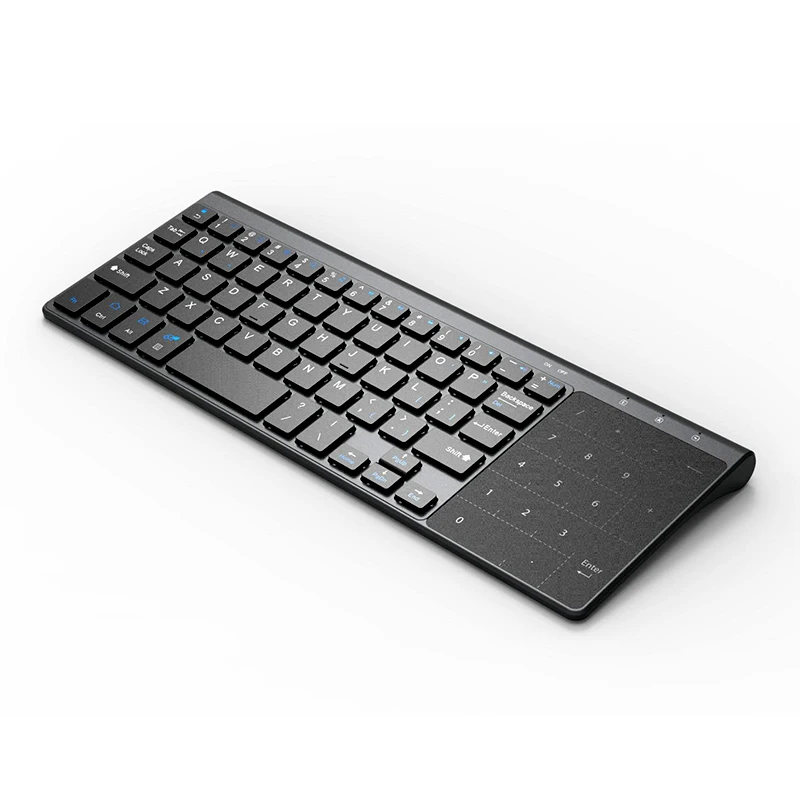 Varmt!For Windows-PC 59 Nøgler -RA16 teclado gamer Trådløse Mini-2,4 G Tastatur Med Numpad Og Touchpad ' en HTPC Tastaturer 3