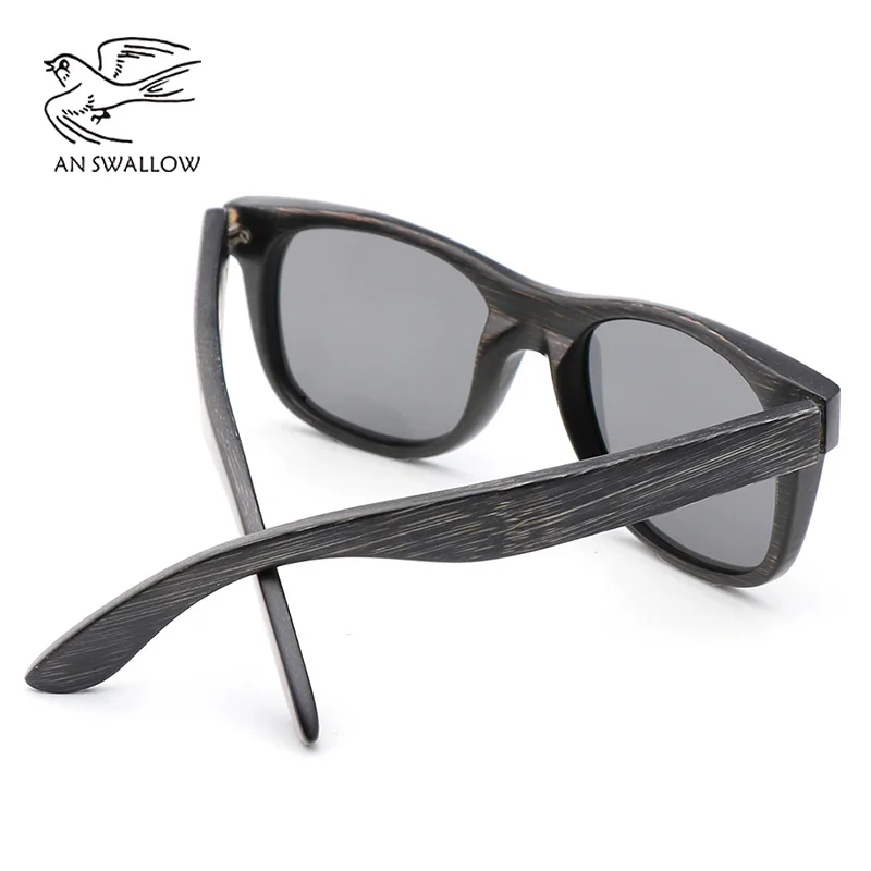 Nye retro trend Polariserede Solbriller i bambus træ solbriller til mænd kørsel Solbriller anti-ultraviolet briller TAC linse UV400 3