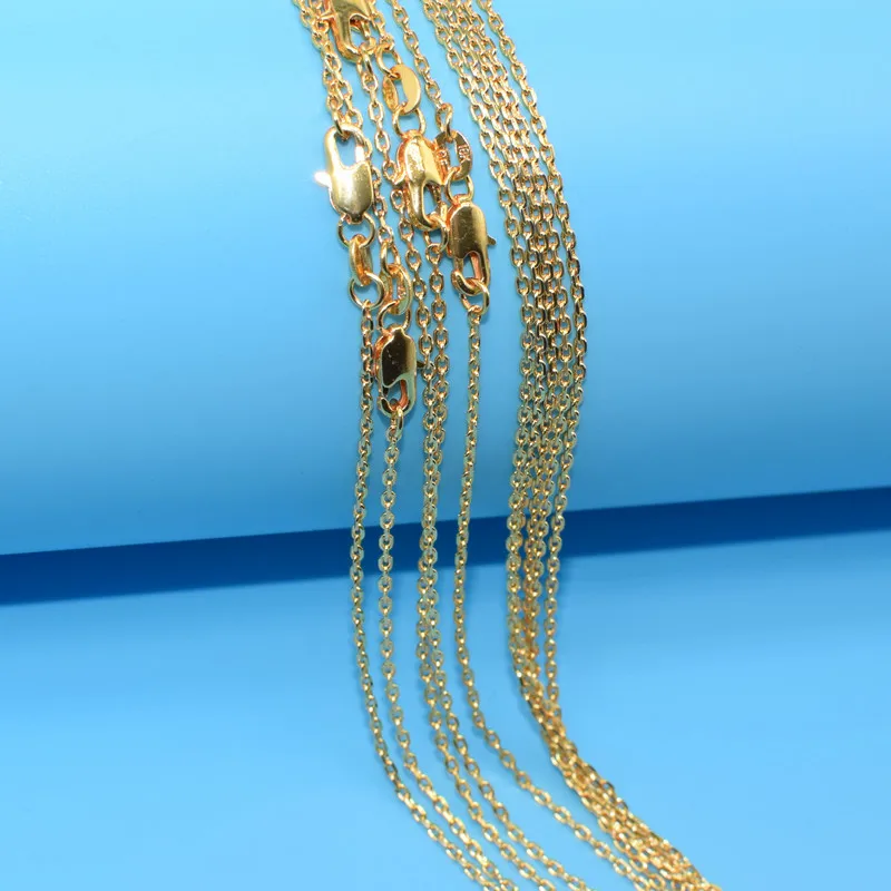10stk Engros Guld Udfyldt Halskæde Mode Smykker Singapore Kæde 2mm Halskæde 16-30 Inches Vedhæng Kæde 3