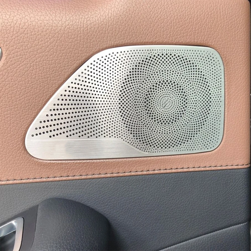 Mellemtone-højttaleren dækker trim passer til Mercedes Benz W222 bil foran bageste panel panel audio højttaler horn tilfælde shell låg opgradering 3