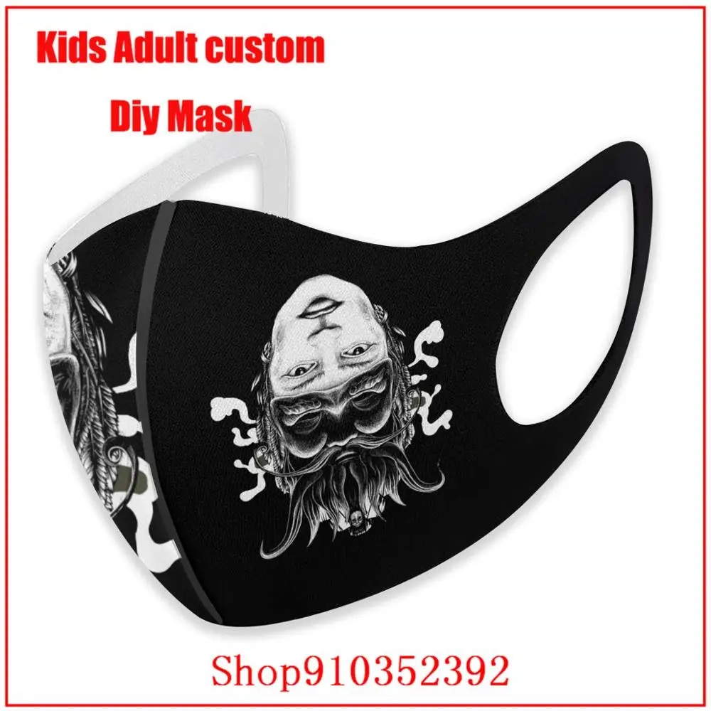 Gamle Guder DIY ansigtsmaske mode maske til ansigt masker vaskbar genanvendelige face mask mask pm2.5 sjove pattem print grimasse, ghost 3