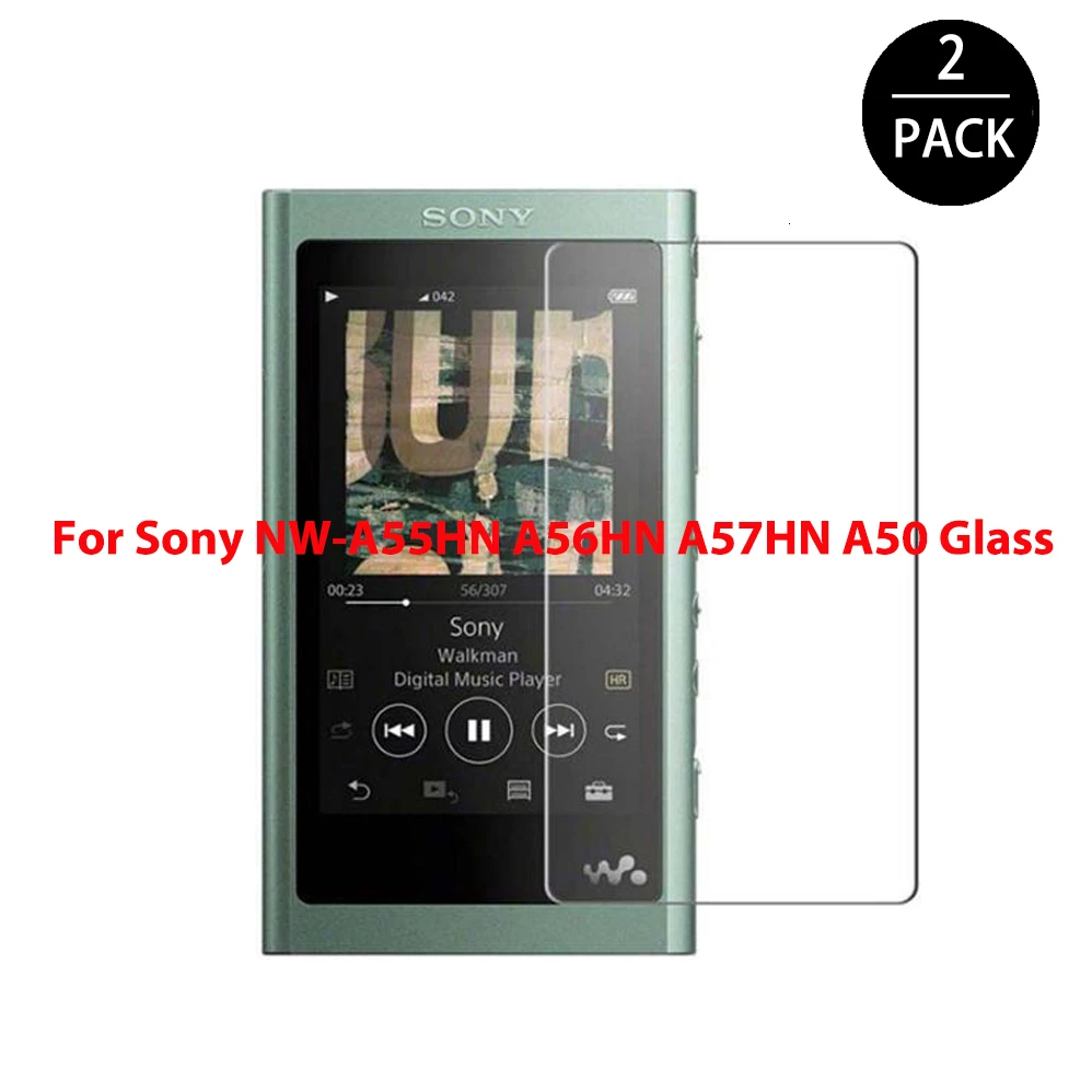 2Pack 2.5 D Hærdet Glas Til Sony Walkman NWZ-A55HN A56HN A57HN A50 A55 A56 A57 MP3-Afspiller Skærm Protektor Klar Bunden Film 3