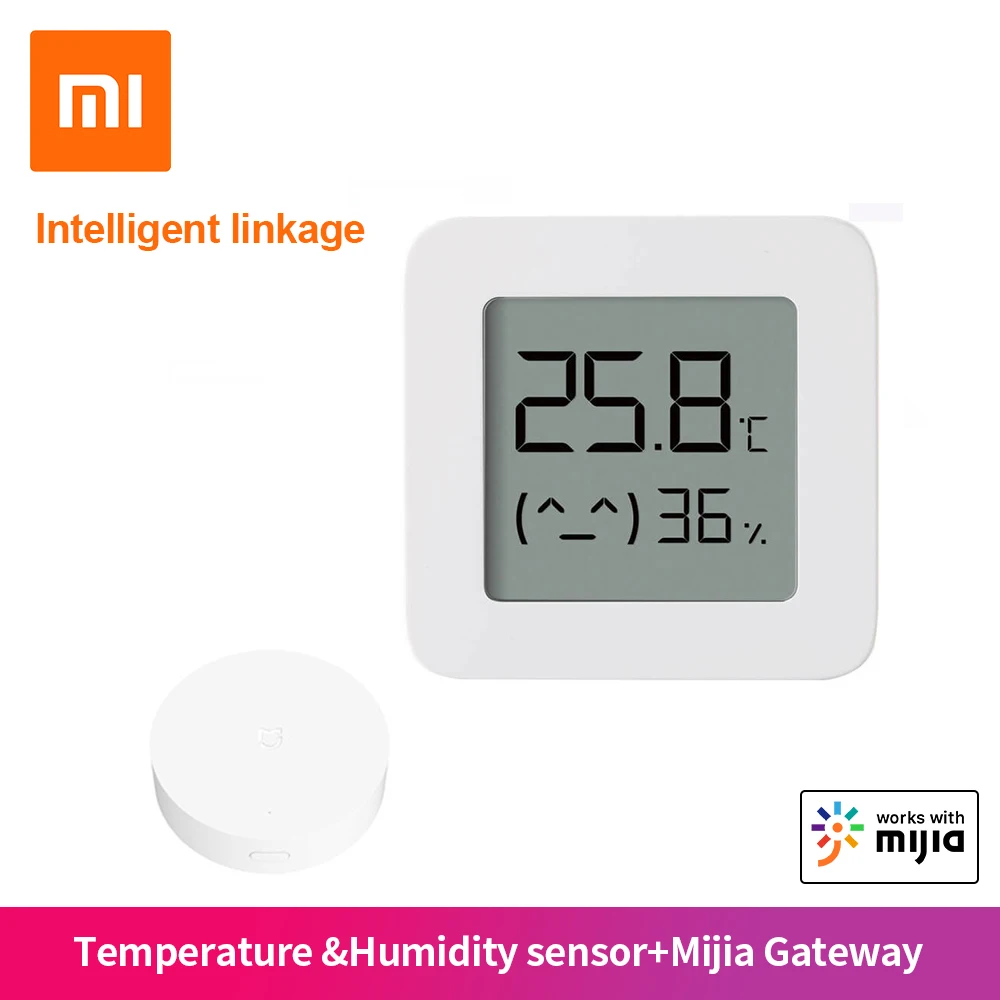 Xiaomi Mijia Temperatur Luftfugtighed Sensor Trådløs Bluetooth-LED-Skærm & Gateway Zigbee Arbejde med Mijia APP 3