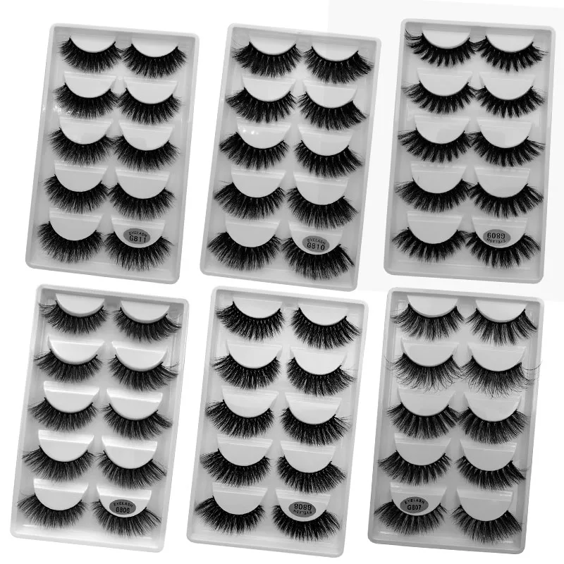 Engros Eyelasehes 50 par 3D Mink Hair Falske Øjenvipper Naturligt/Tykke, Lange Vipper Tjavsede Makeup, Skønhed Udvidelse Værktøjer 3