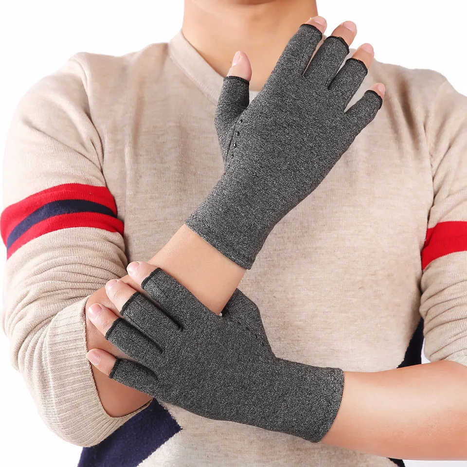 1 Par Magnetisk Anti Gigt Sundhed Kompression Terapi Handsker Reumatoid Hånd, Smerter I Håndled Støtter Sporten Handsker 3
