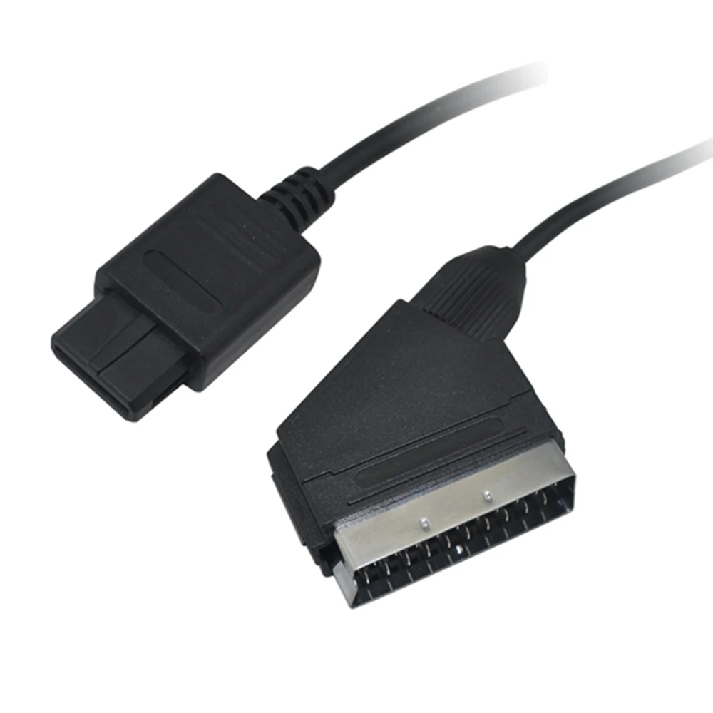 1,8 m PVC RGB Scart Video AV Kabel Ledning Føre Til NTSC-Super Nintendo N64 NGC SNES 3