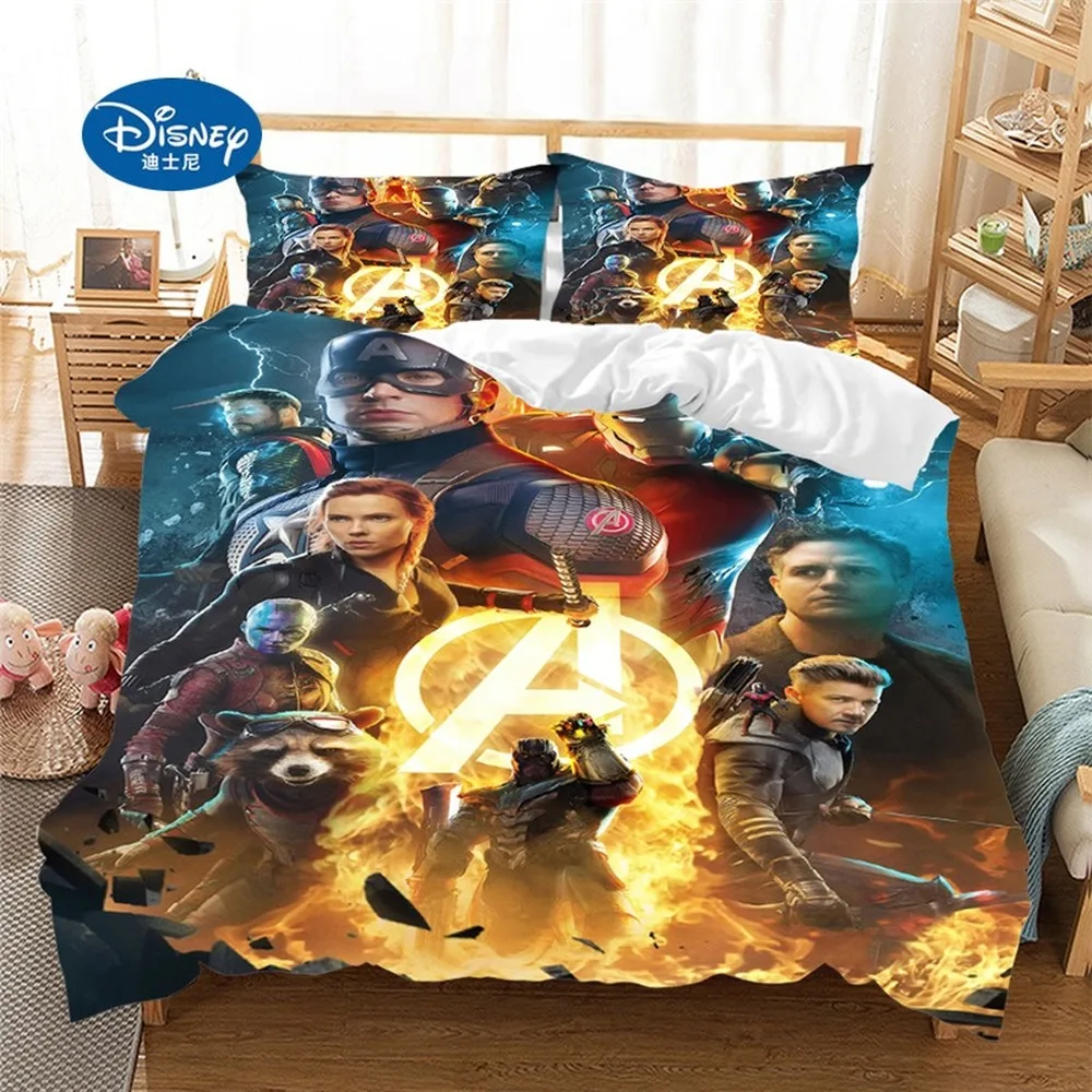 Disney, Marvel Avenger Alliance 3D bedding set iron Man Queensize-King size dyne, sengetøj sæt sengetøj Tegnefilm Dynebetræk 3