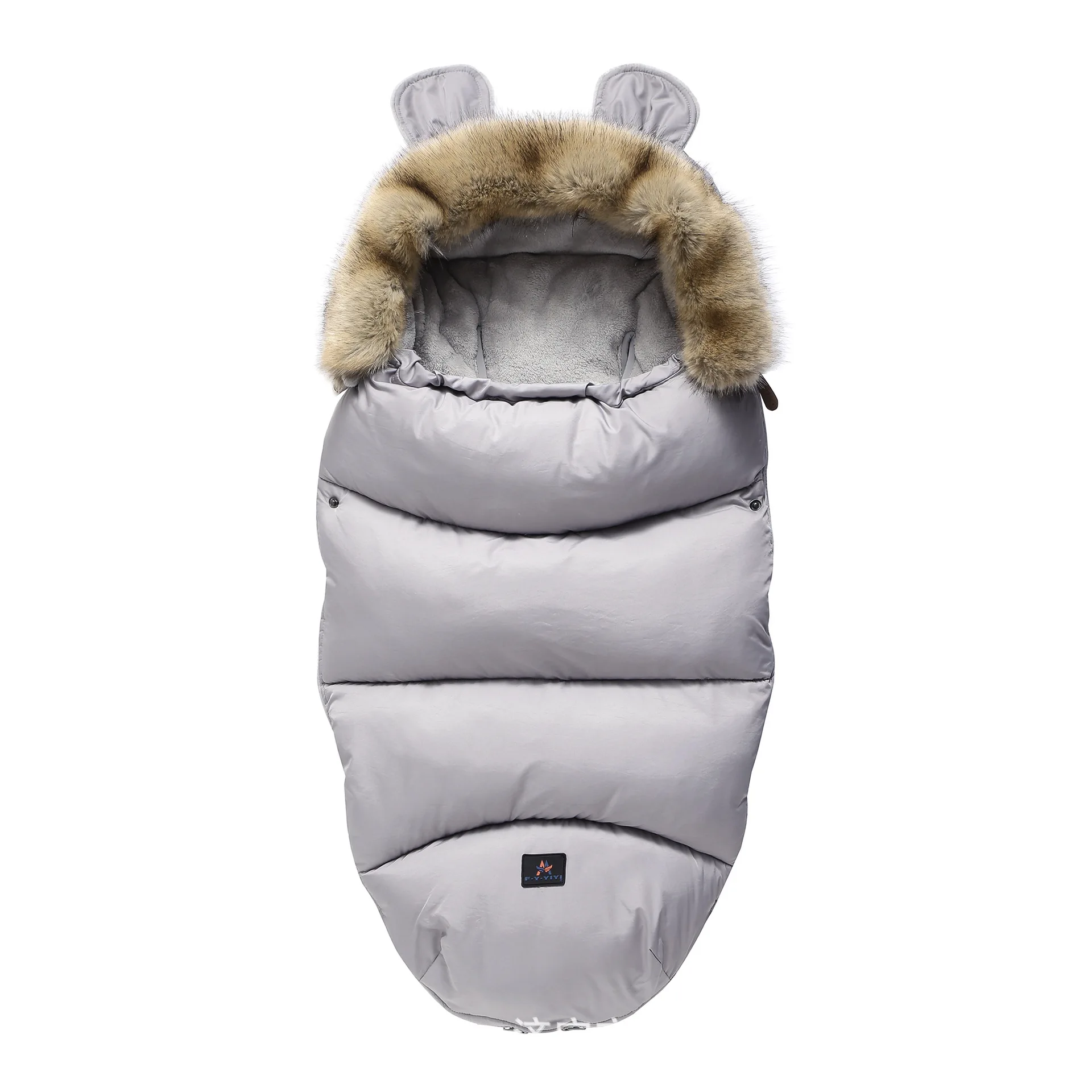 2019 Nye Faux Fur Baby Klapvogn Sovepose med Dobbelt Anvendelse, Baby Efterår/vinter Udendørs Tæppe, Varm, Baby Produkter, Anti-kick 3