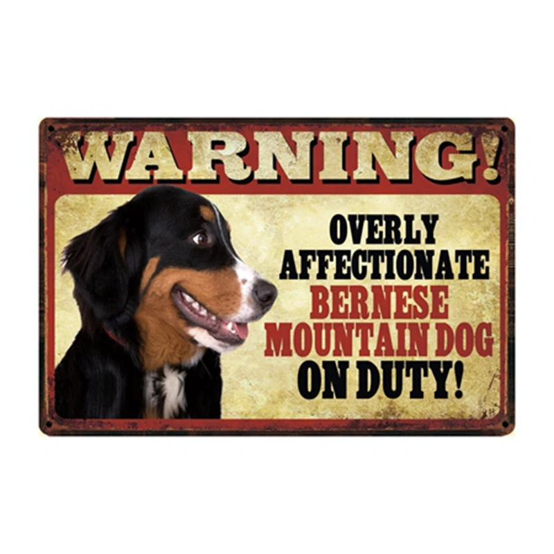 [ Kelly66 ] Kæledyr Hund Waring Akita Basenji Beagle Hund Metal Sign Tin Plakat Hjem Indretning Bar Væg Kunst Maleri 20*30 CM Størrelse Dy84 3
