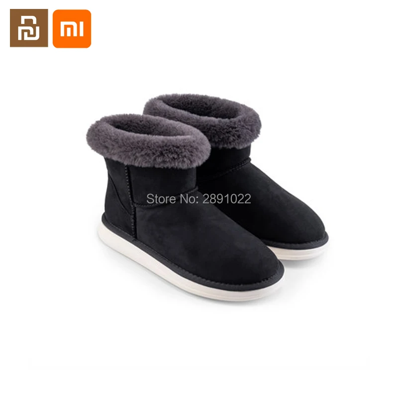 Xiaomi youpin vinter bomuld, tøfler damer bag hælen tykke såler, non-slip plus velvet varm bomuld sko indendørs tøfler 3