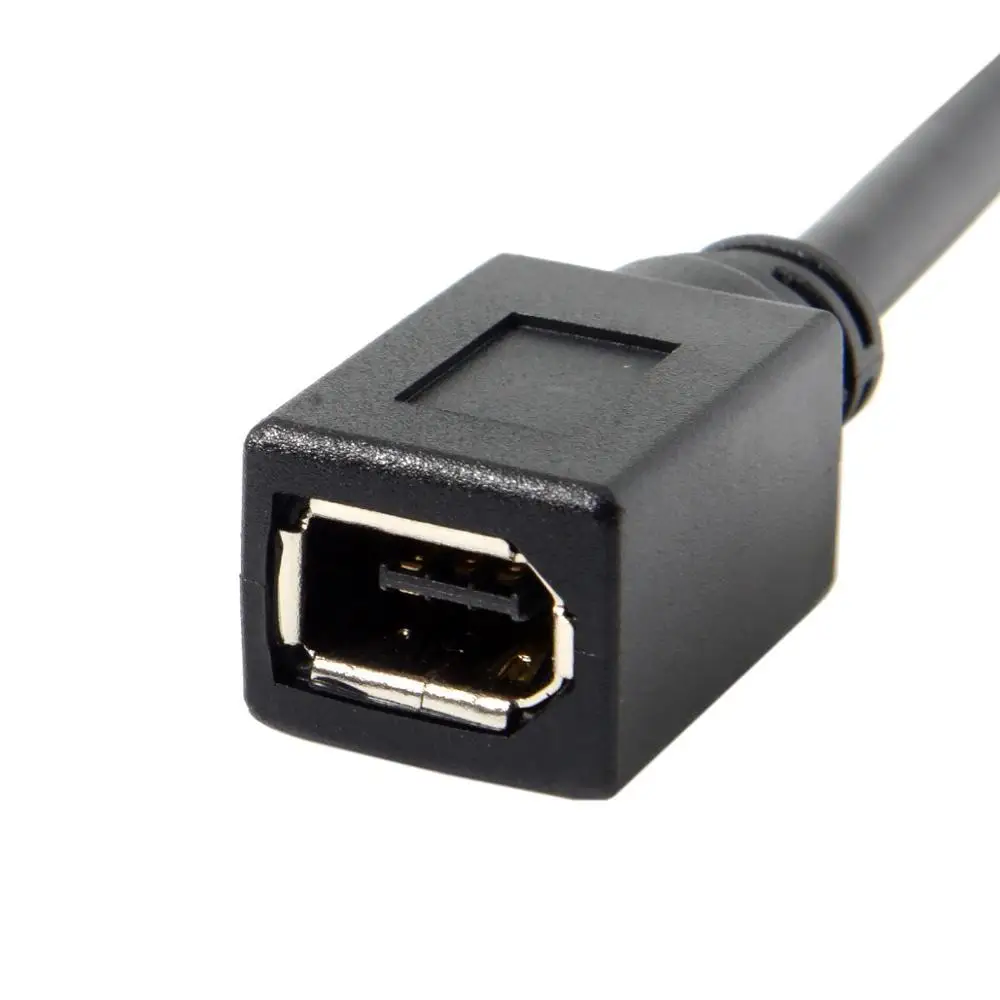Cablecc Sort Farve IEEE 1394 6PIN Kvinde til at 1394b 9PIN mandlige Firewire 400 TIL 800 Kabel-20cm 3