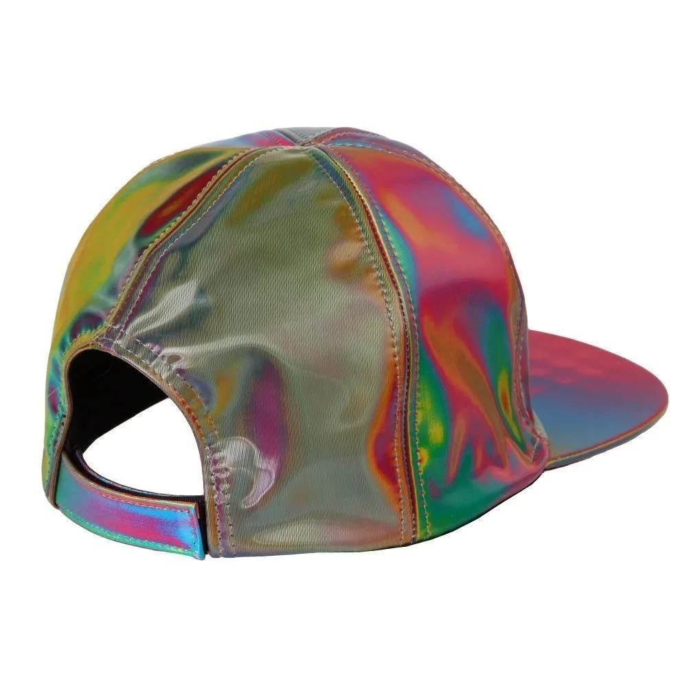 Tilbage Til Fremtiden Del 2 Marty McFly Cosplay Snapback Hat Laser Farve Skiftende Regnbue Justerbar Hætte 3