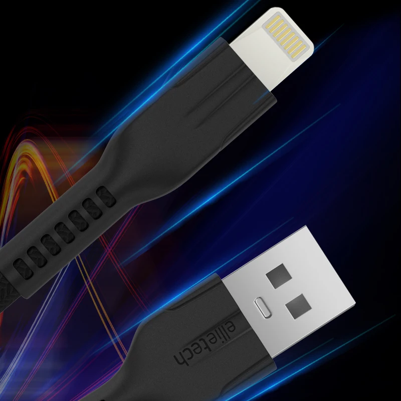 Ellietech USB-Kabel til iPhone, 12 Mini-11 Pro Max X XR XS 8 7 6 6s Hurtig Data iPad Oplader USB-Kabel, Ledning Mobiltelefon Kabler 3