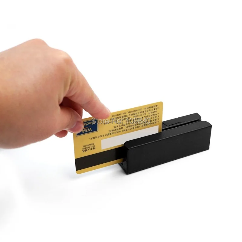 USB 3 Spor magnetstribe Kortlæser Mini Finansielle Udstyr HICO LOCO Magnetisk Kortlæser til Windows OS 3