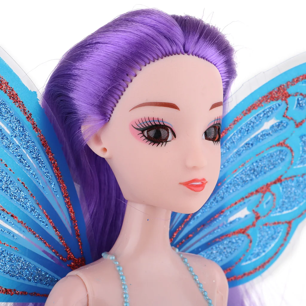 Magideal Magiske Prinsesse Havfrue Dukke Toy Moderne Pige Med Sommerfugl Fløj Santa Rc Helikopter Indendørs Børn Julegave 3