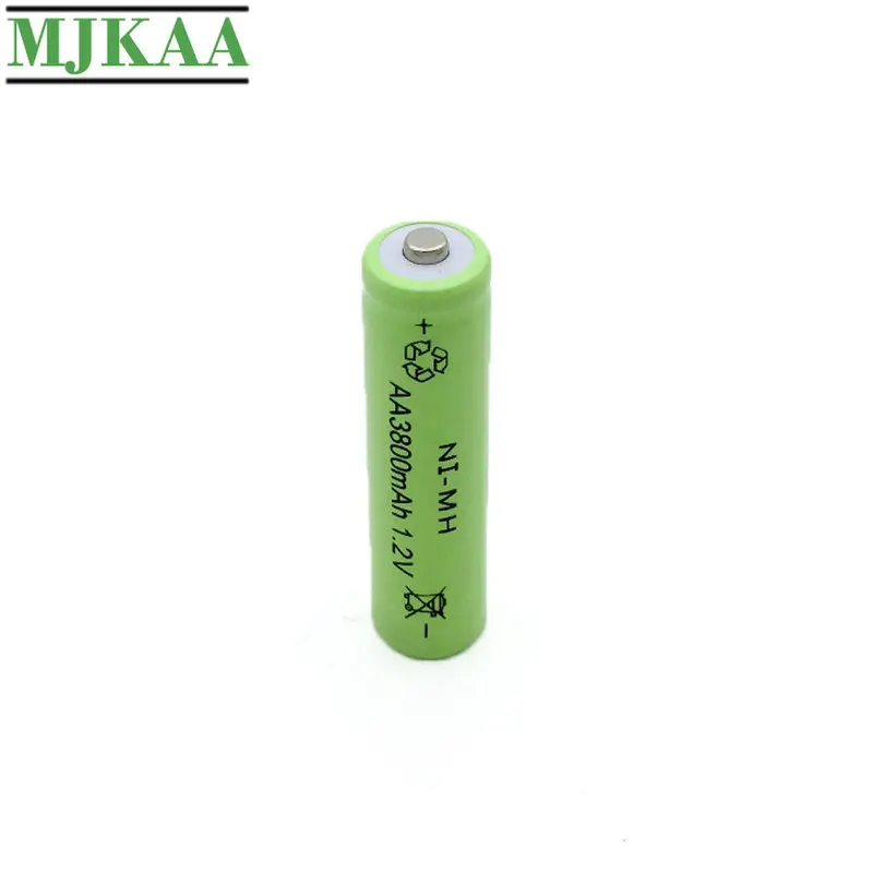 MJKAA 8STK AA 3800mAh Ni-MH 1,2 V Genopladeligt Batteri 14mm*50mm Nikkel-metal-Hydrid-Batterier Pre-Charged 3