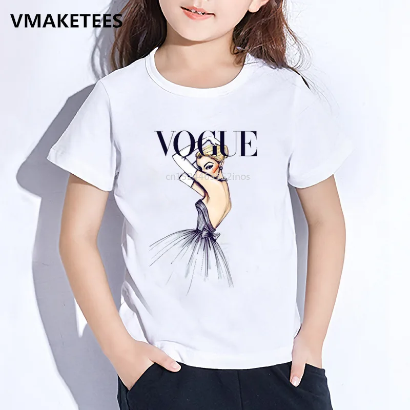 Børn Sommer Korte Ærmer Piger & Drenge T-shirt Børn Harajuku Mode, Skønhed Print T-shirt Casual Fashion Baby Tøj 3