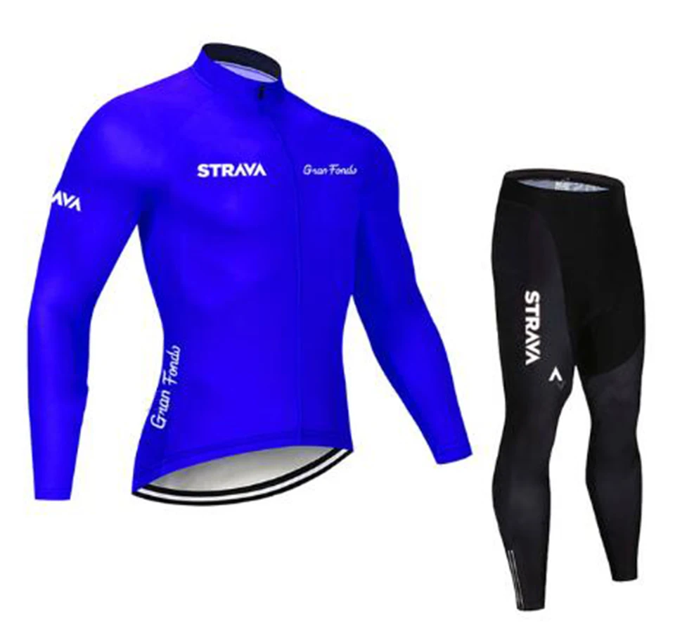 STRAVA 2020 efteråret langærmet trøje passer til mænds mountain road bike efteråret cykling bukser udstyr 3