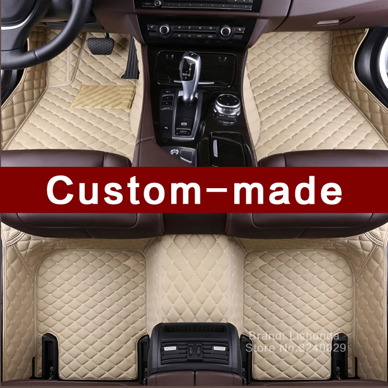 Custom fit bil gulvmåtter i en Audi A8 L S8 A8L D3 D4 D5 LWB/SWB høj kvalitet, luksus bil-styling tæpper vejr tæppe liners 3