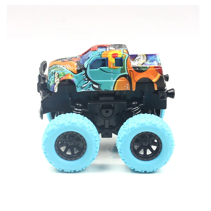 Inerti 4WD Bilen Trække sig Tilbage Stunt Bil Anti-Brudsikkert Toy Bil For børne-Fødselsdagsgave 2-6 år 3