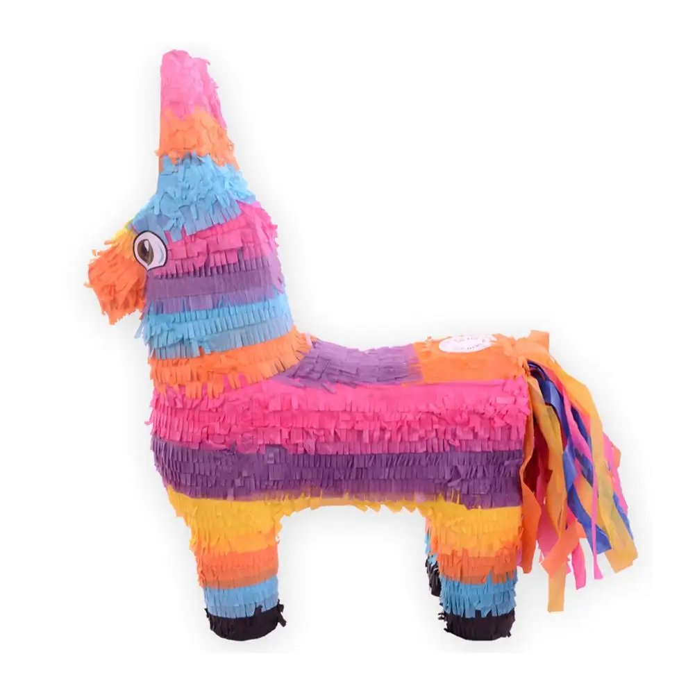 For Donkey Pinata Rainbow Kids Fødselsdag Part Forsyninger Spil Mini Legetøj Konfetti, Slik Rekvisitter Stick Simulering Æsel For Børn 3